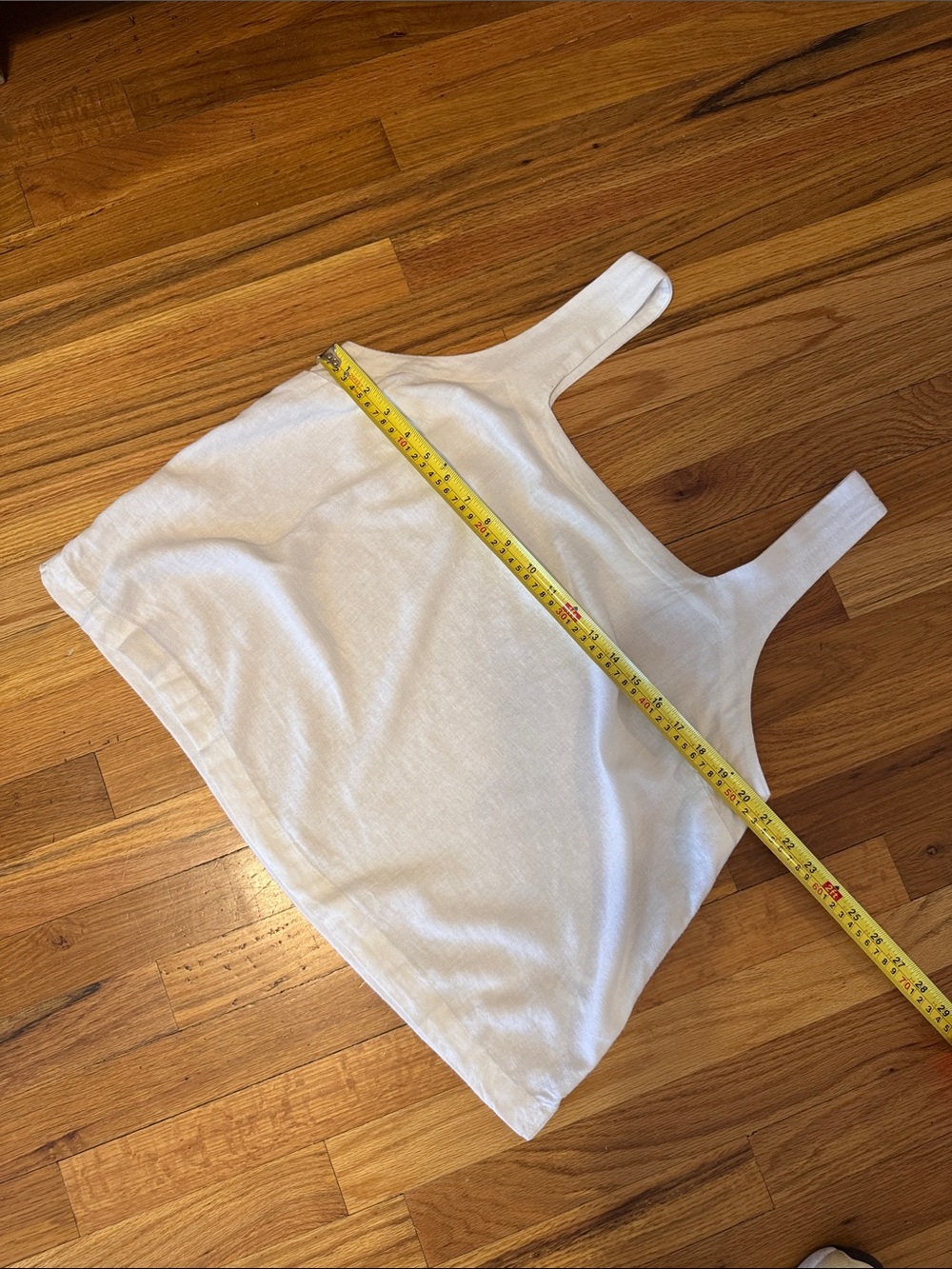 a new day Cream Square Neck Tank Top linen blend size large - Picture 8 of 11